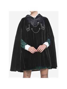 Disney The Haunted Mansion Gargoyle Velvet Girls Hooded Cape (Sz S/M)
